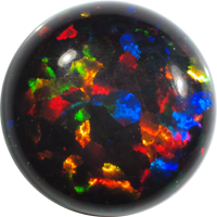 How to make Realistic Black Opal Stone imitation - SweetyBijou